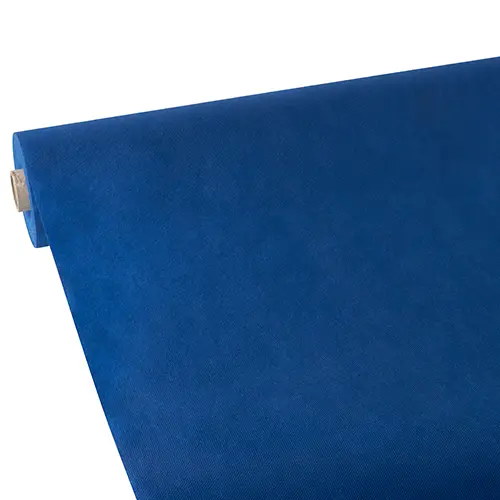 Starpak Tischdecke, stoffähnlich aus PP-Vlies soft selection in Dunkelblau auf Rolle, 25 m x 1,18 m, strapazierfähig, abwaschbar und recyclebar von PAPSTAR