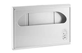 Edelstahl Toilettensitzpapier-Spender zur Wandmontage für öffentliche WC-Anlagen, robustes, leicht zu reinigendes Gehäuse, Sichtöffnung zur Füllstandskontrolle, Artikelnummer 512