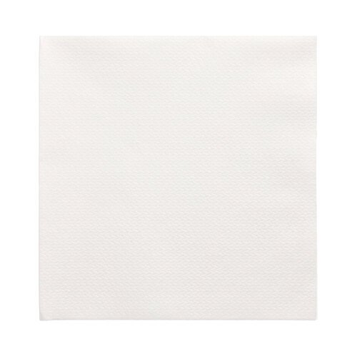 PAPSTAR Servietten, 1-lagig 1/4-Falz 33 cm x 33 cm weiß, geprägte Uni-Servietten, FSC- und Nordic-Swan-zertifiziert, 12 x 100 Stück, Artikel 12300