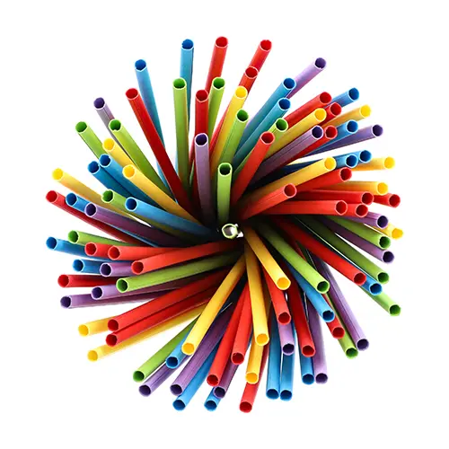 PAPSTAR Trinkhalme, Papier Ø 6 mm, 20 cm farbig sortiert in kräftigen Farben, FSC-zertifizierte, umweltfreundliche Strohhalme für Cocktails, Limonaden und Partys