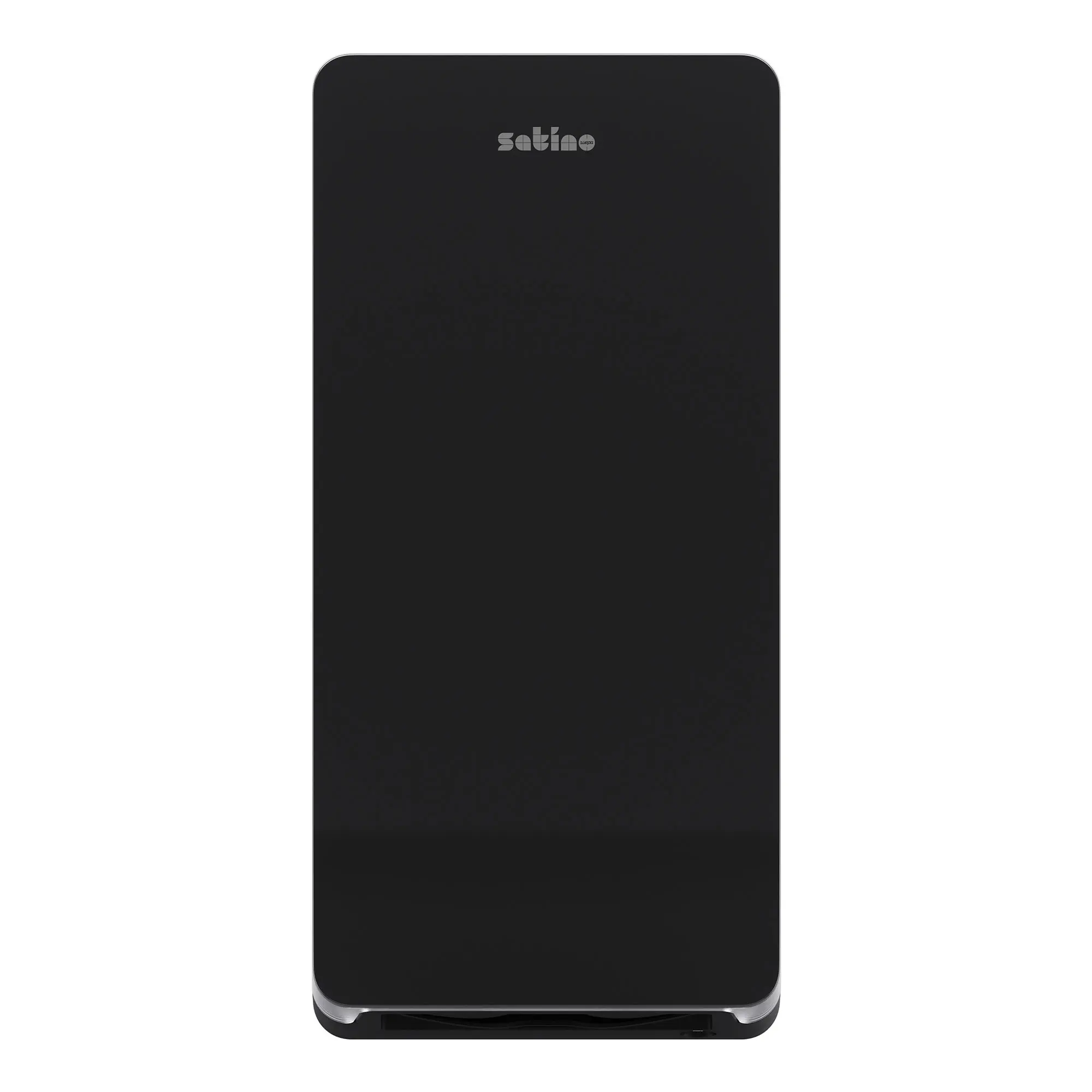 Satino by Wepa HYGINITY Falthandtuchspender Interfold XL PT2 in Schwarz, großer Kunststoff-Spender für Z-/W-Falz-Falthandtücher mit seitlichem Sichtfenster, Artikelnummer PT2