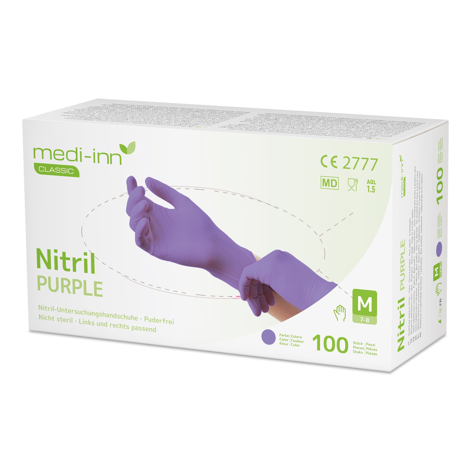 Medi-Inn Einmalhandschuhe Nitril purple, puderfrei VE 1000 Stück