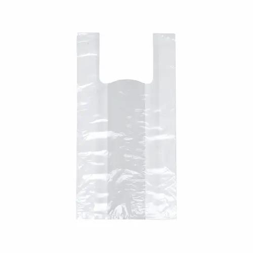 Starpak 200 Hemdchen-Tragetaschen, HDPE 42 cm x 21 cm x 13 cm weiß