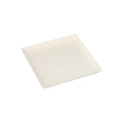 PAPSTAR Teller Zuckerrohr "pure" Cella, eckig 12,5 x 12,5 x 1 cm, weißer nachhaltiger Teller für Fingerfood, Mikrowelle und Backofen geeignet