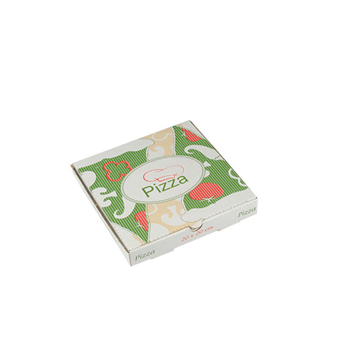 PAPSTAR 100 Pizzakartons, Cellulose "pure" eckig 20 cm x 20 cm x 3 cm