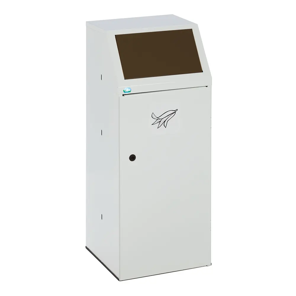 VAR Wertstoffsammelgerät WSG 69 mit Metallinneneinsatz 70 Liter, TÜV-geprüfter, abschließbarer Wertstoffsammler aus Stahl für 70 l Abfall, Art.-Nr. WSG69