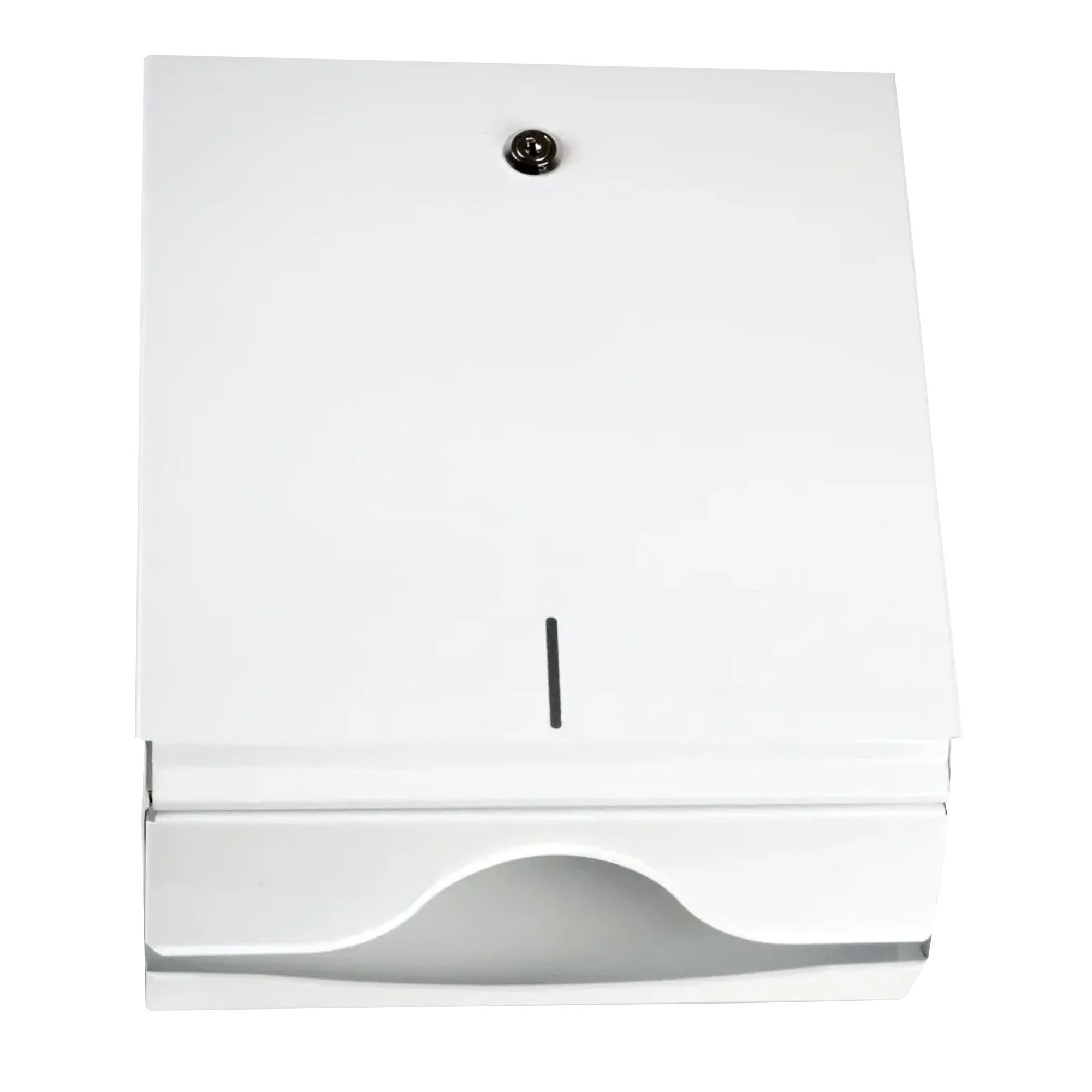 FUNNY Falthandtuch-Spender Metall weiß, V-Falz, 500 Blatt