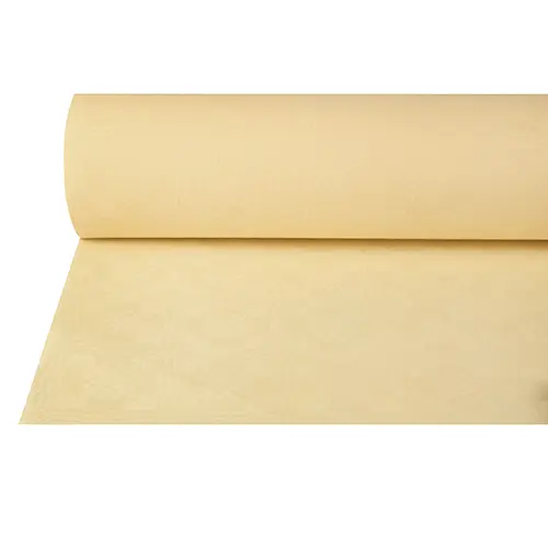 PAPSTAR Papiertischtuch mit Damastprägung 50 m x 1 m creme auf Rolle, 42 g/m² starkes Einweg-Tischtuch für elegante Tafeldekoration