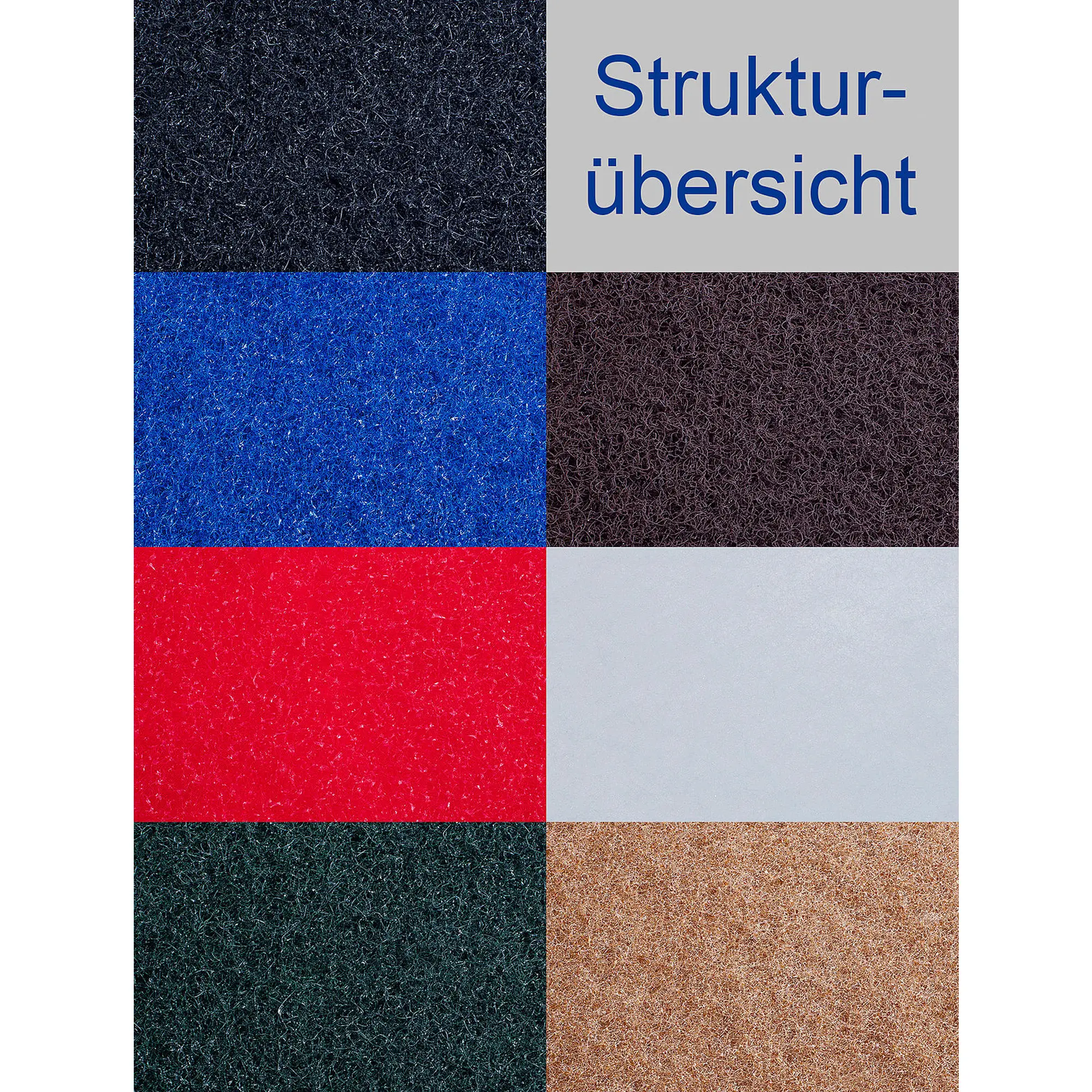 Maschinenpads Superpads 483 mm 19" von Floorstar, Strukturübersicht der verschiedenen Padfarben und Härten für Scheuersaugmaschinen und Einscheibenmaschinen