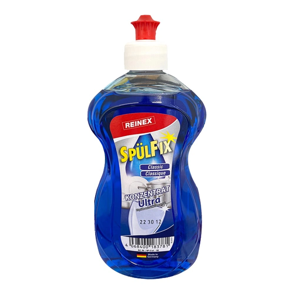 Reinex Spülfix Konzentrat Ultra Handspülmittel Classic, blaues konzentriertes Spülmittel für strahlend sauberes Geschirr, hautfreundlich und biologisch abbaubar, Art.-Nr. 223012