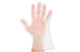 Einweg-Handschuh transparent, Kunststoffhandschuh für hygienischen Schutz bei Küche, Reinigung und Lebensmittelhandhabung, Artikelnummer 106162
