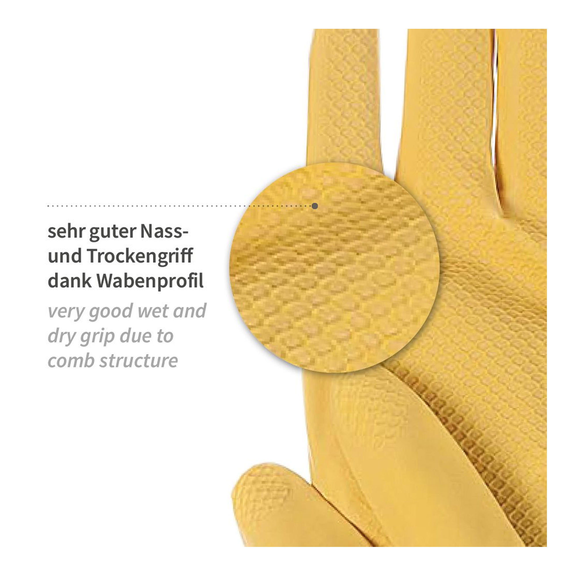 Hygonorm Bettina Soft Latex Haushaltshandschuhe Latex gelb, VE 120 Paar