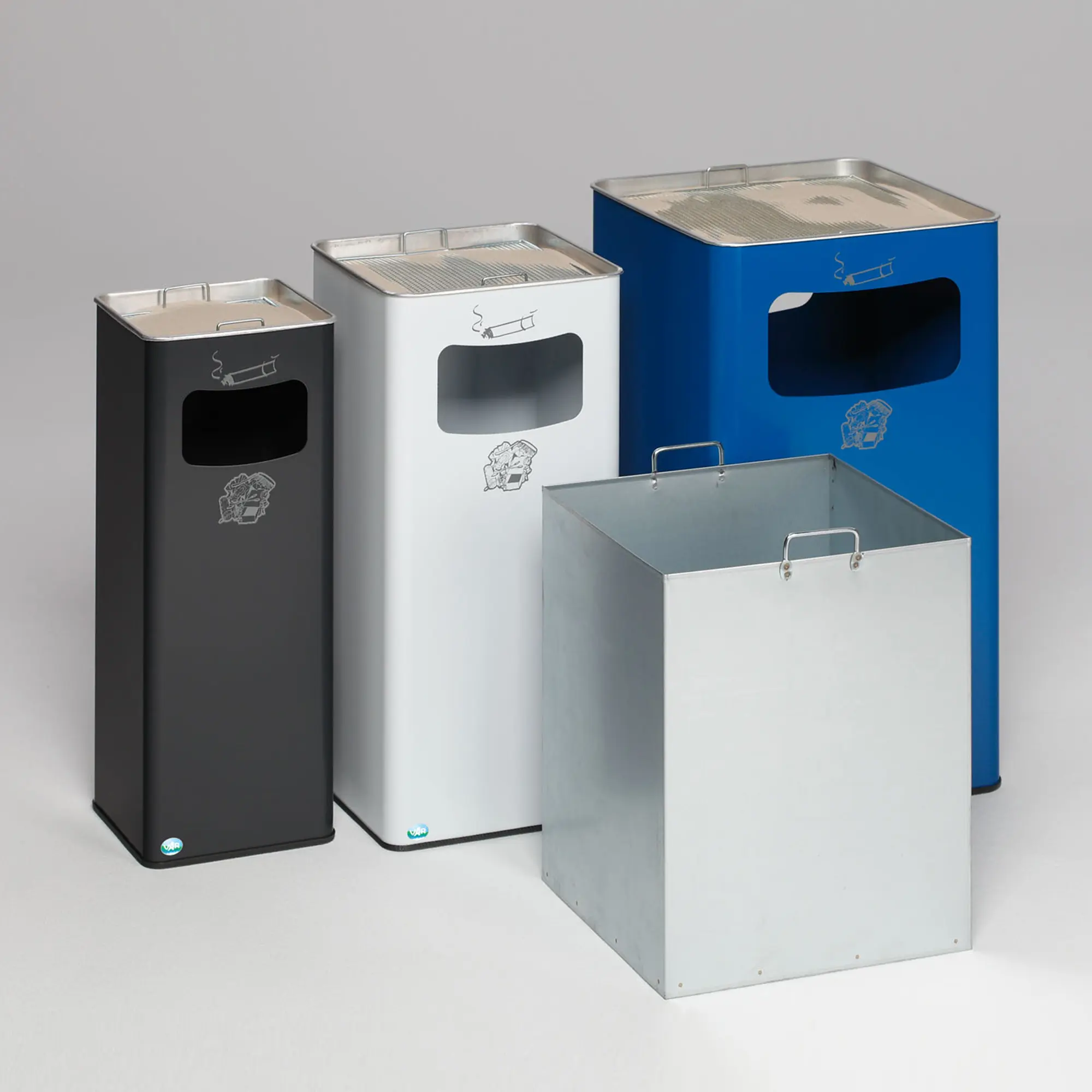 VAR Abfallsammler 32 Liter mit Ascher B 25R