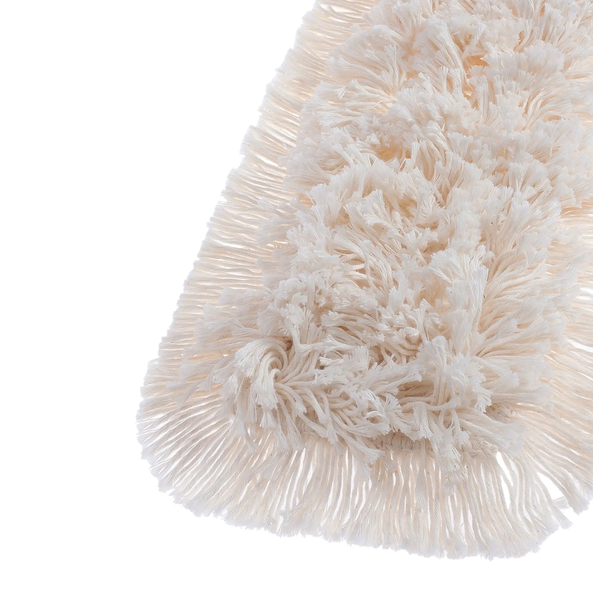 Floorstar Feuchtwischmopp aus Baumwolle 60 cm - 160 cm mit dichtem Schlingenflor und Randfransen, geeignet für Mopphalter mit Bügel