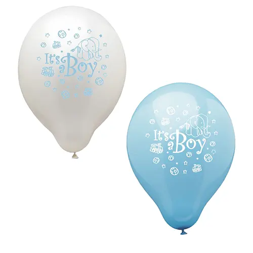 PAPSTAR 12 Luftballons Ø 25 cm "It's a boy"