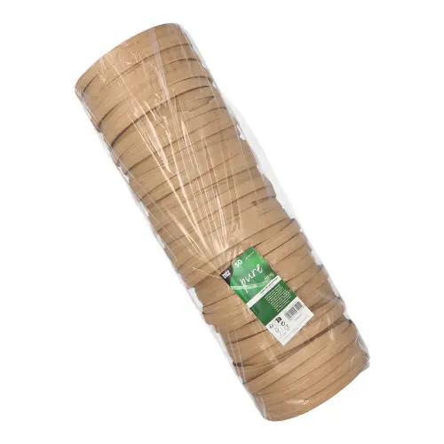 PAPSTAR Deckel für Salatschalen, Pappe pure, rund Ø 18,4 cm, braun, FSC-zertifiziert, passend zu Salatschalen 88592 und 88904