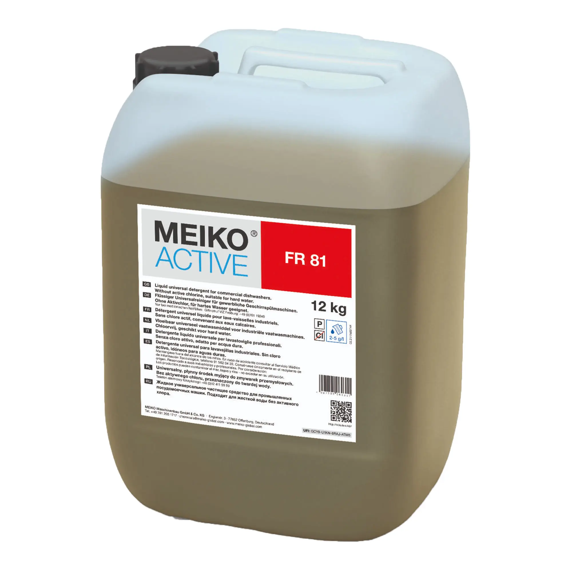 Meiko Active FR 81 flüssiger Universalreiniger für Geschirrspülmaschinen