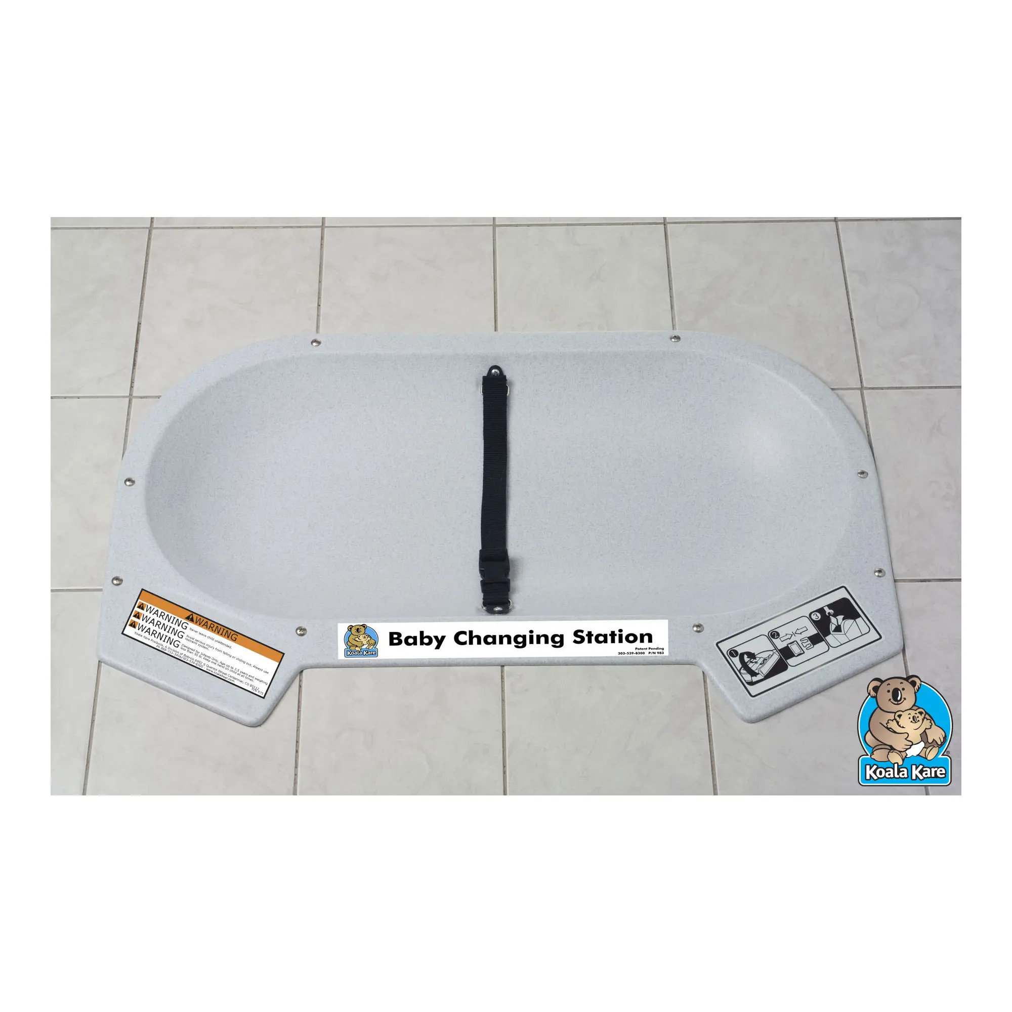 Koala Kare KB112-01RE Baby Wickelstation für Arbeitsplatten (Einbau)