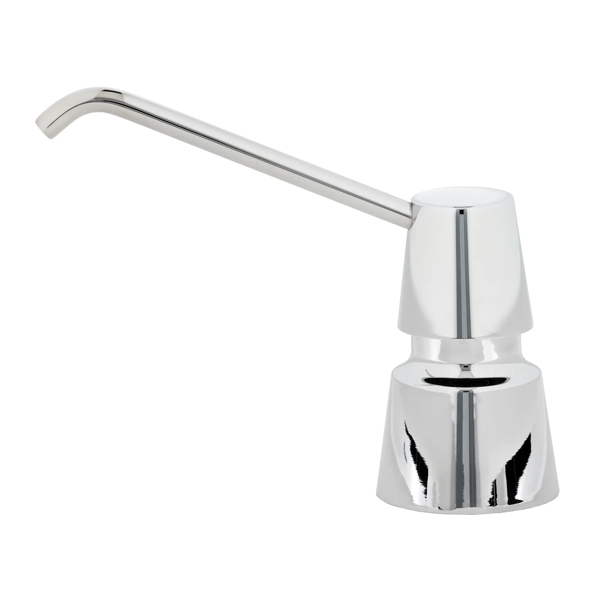 Bobrick B-8231 Schaumseifenspender zur Waschtischmontage 600 ml, manueller Chrom-Schaumspender mit langem Auslaufhahn für handelsübliche Schaumseifen, Artikelnummer B-8231