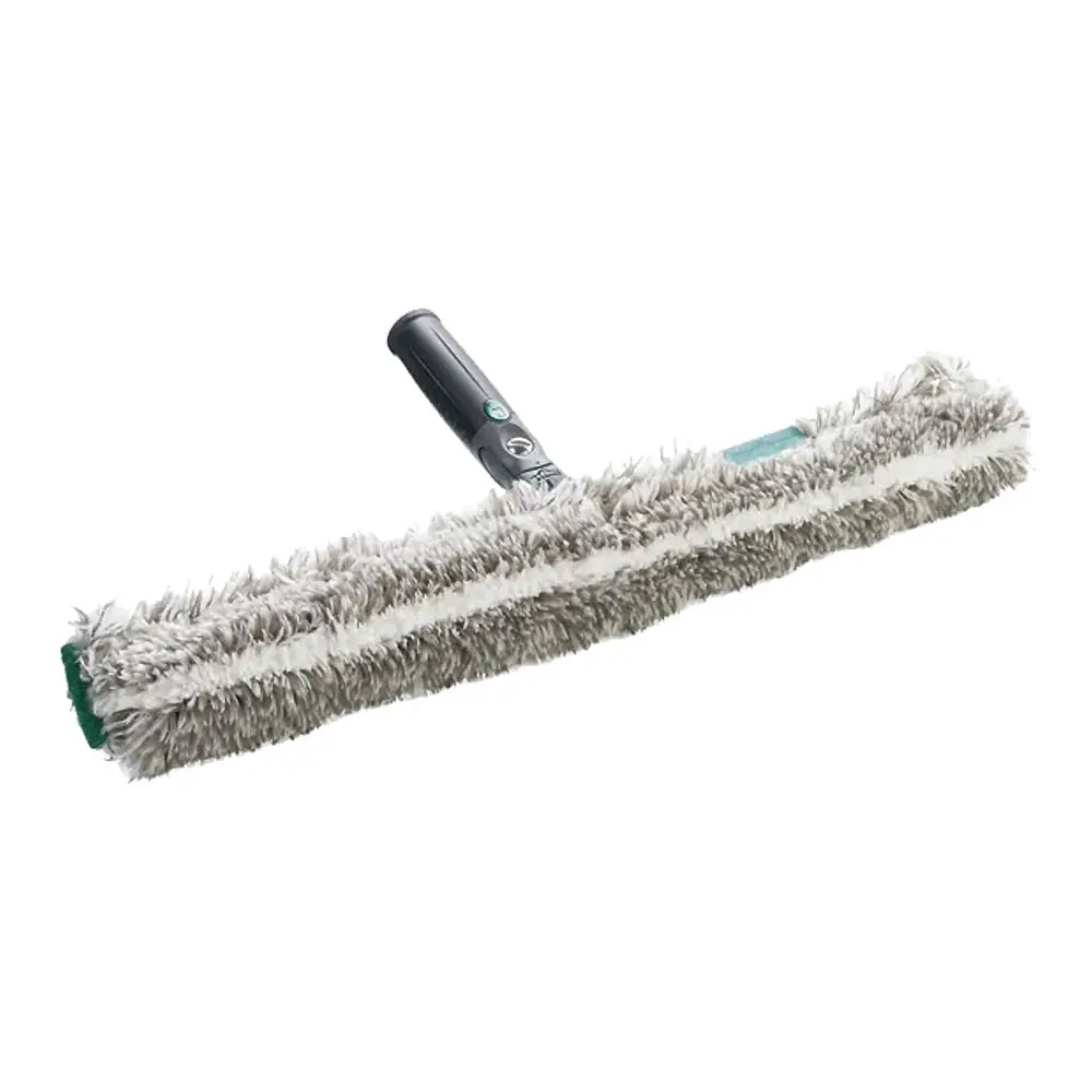 Unger ErgoTec Ninja Starter Set 2in1 Glasreinigungsset, Einwascher mit saugstarkem Mikrofaserbezug und ergonomischem Griff für streifenfreie Fensterreinigung, Hersteller Unger