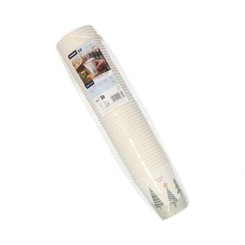 Starpak Trinkbecher, Pappe "To Go" 0,2 l Ø 8 cm, 9,1 cm "Winter Forest", 20 x 50 Stück