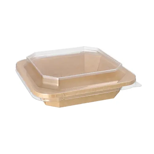 Starpak Lunchboxen, Pappe eckig 500 ml 3,3 cm x 16,2 cm x 16,2 cm braun