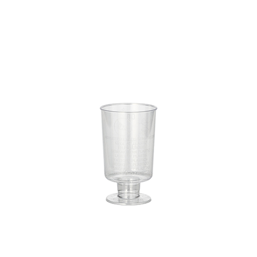 Starpak 20 Stiel-Gläser für Schnaps, PS 4 cl Ø 3,8 cm, 6,3 cm glasklar einteilig