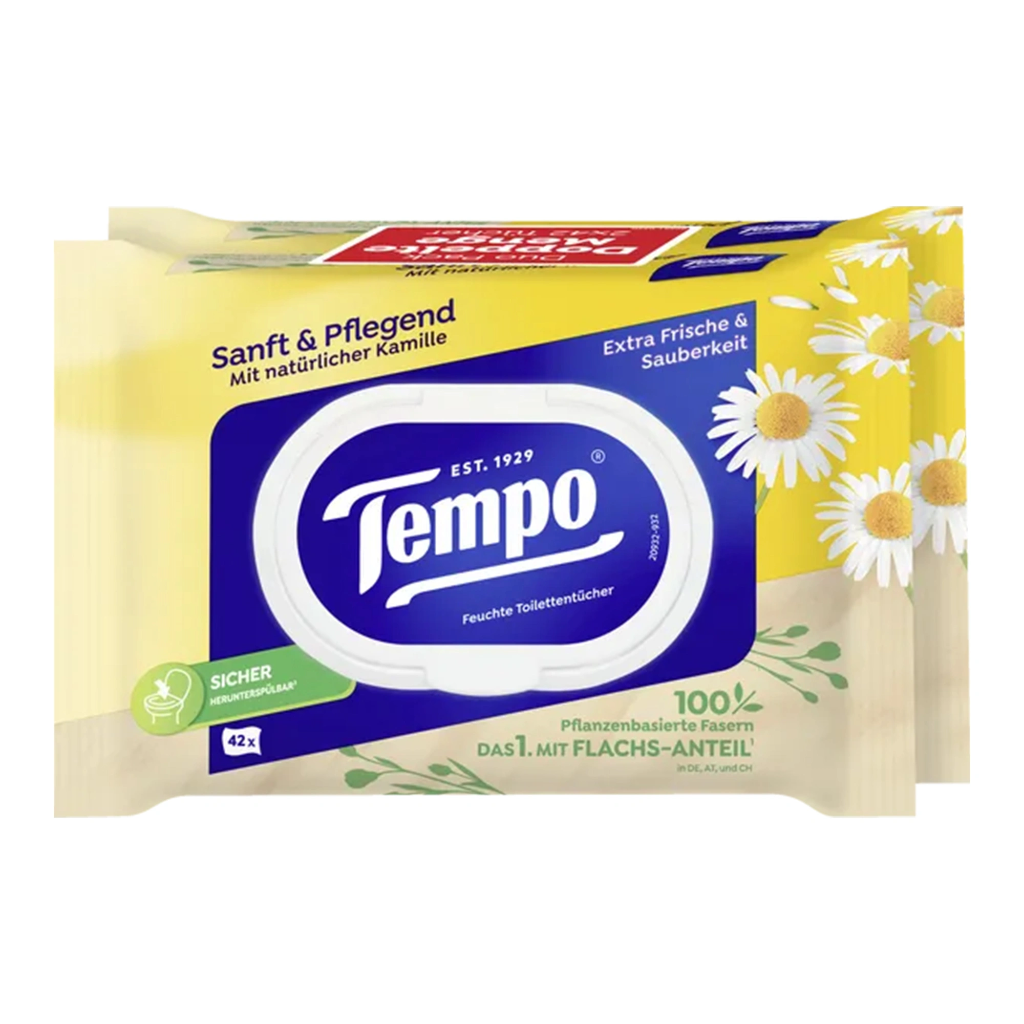 Tempo Feuchte Toilettentücher Duo-Pack