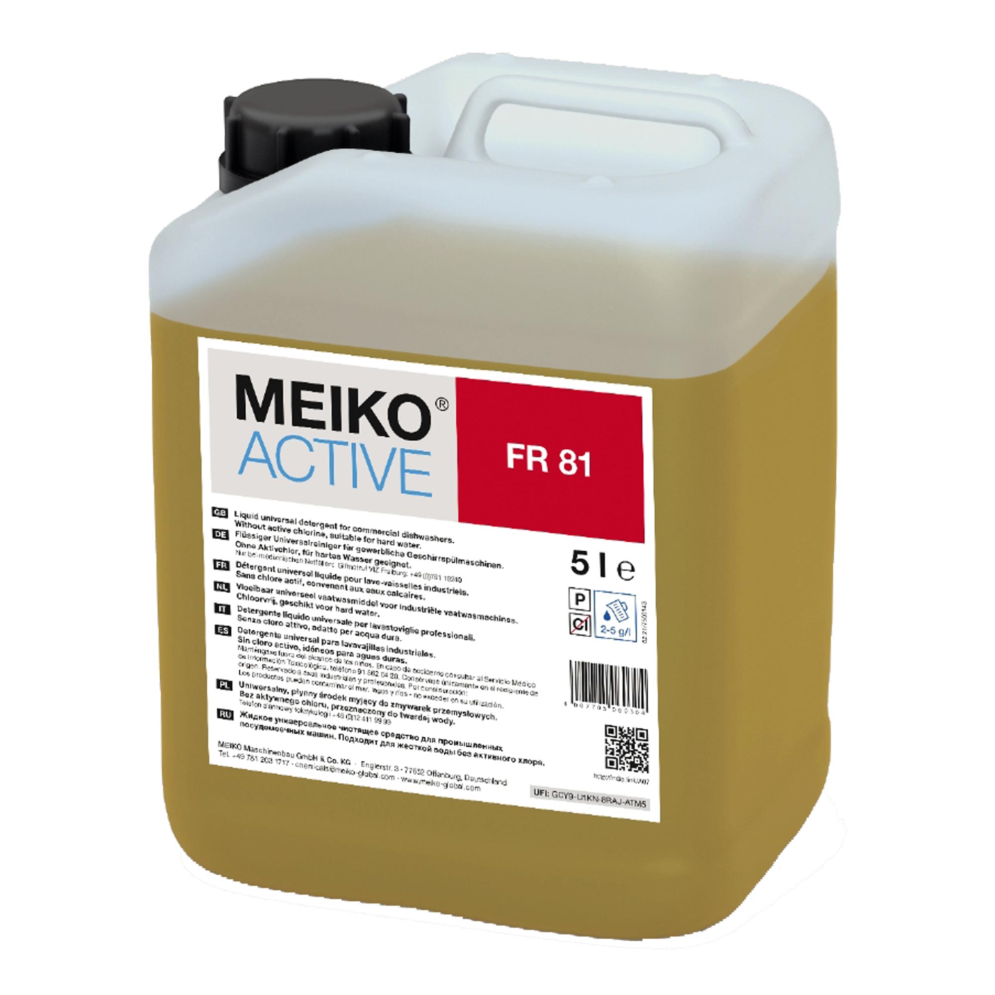 Meiko Active FR 81 flüssiger Universalreiniger für Geschirrspülmaschinen