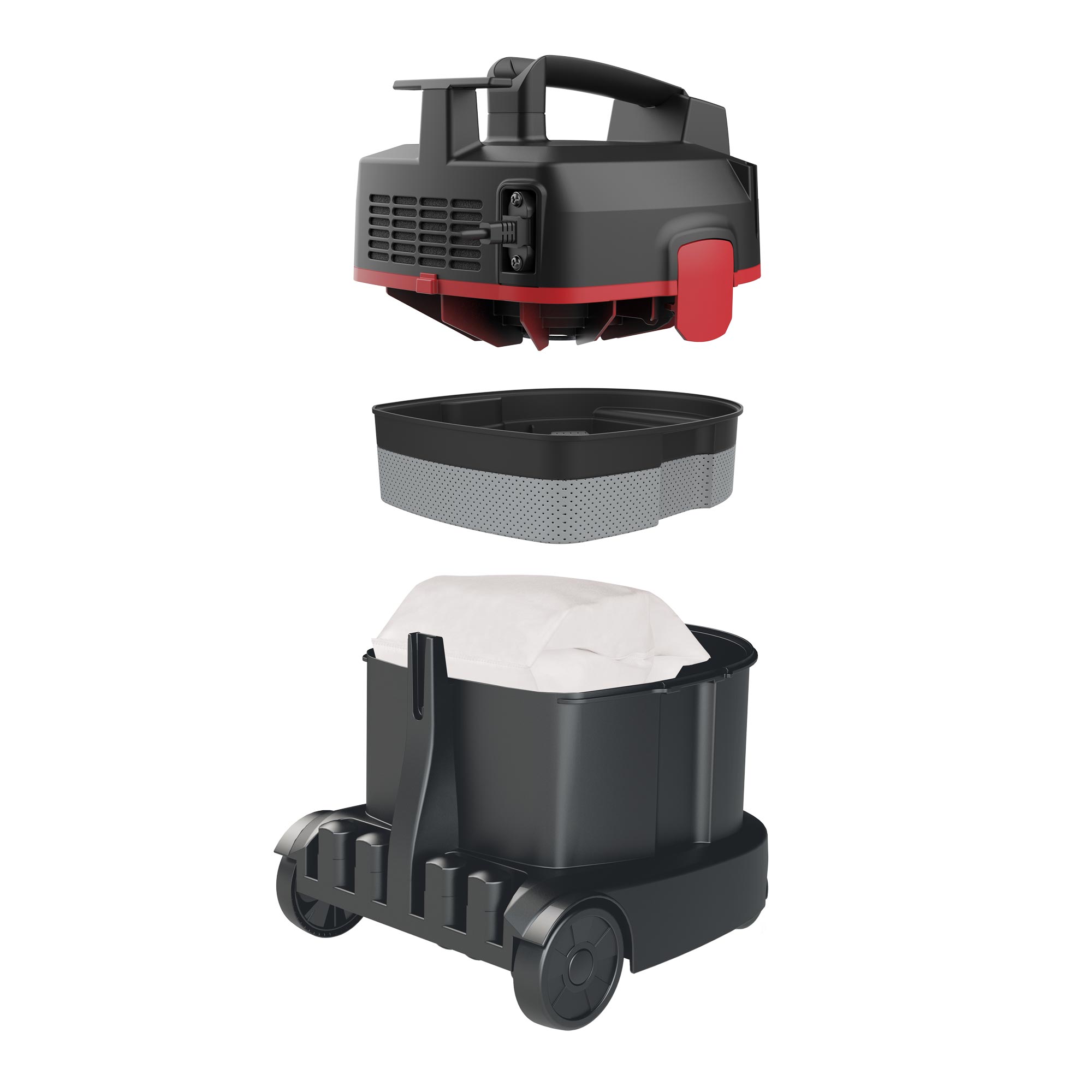 Sprintus PuriX Starter Set 40 u. 50 cm mit Reinigungswagen, Floory Trockensauger & Zubehör 