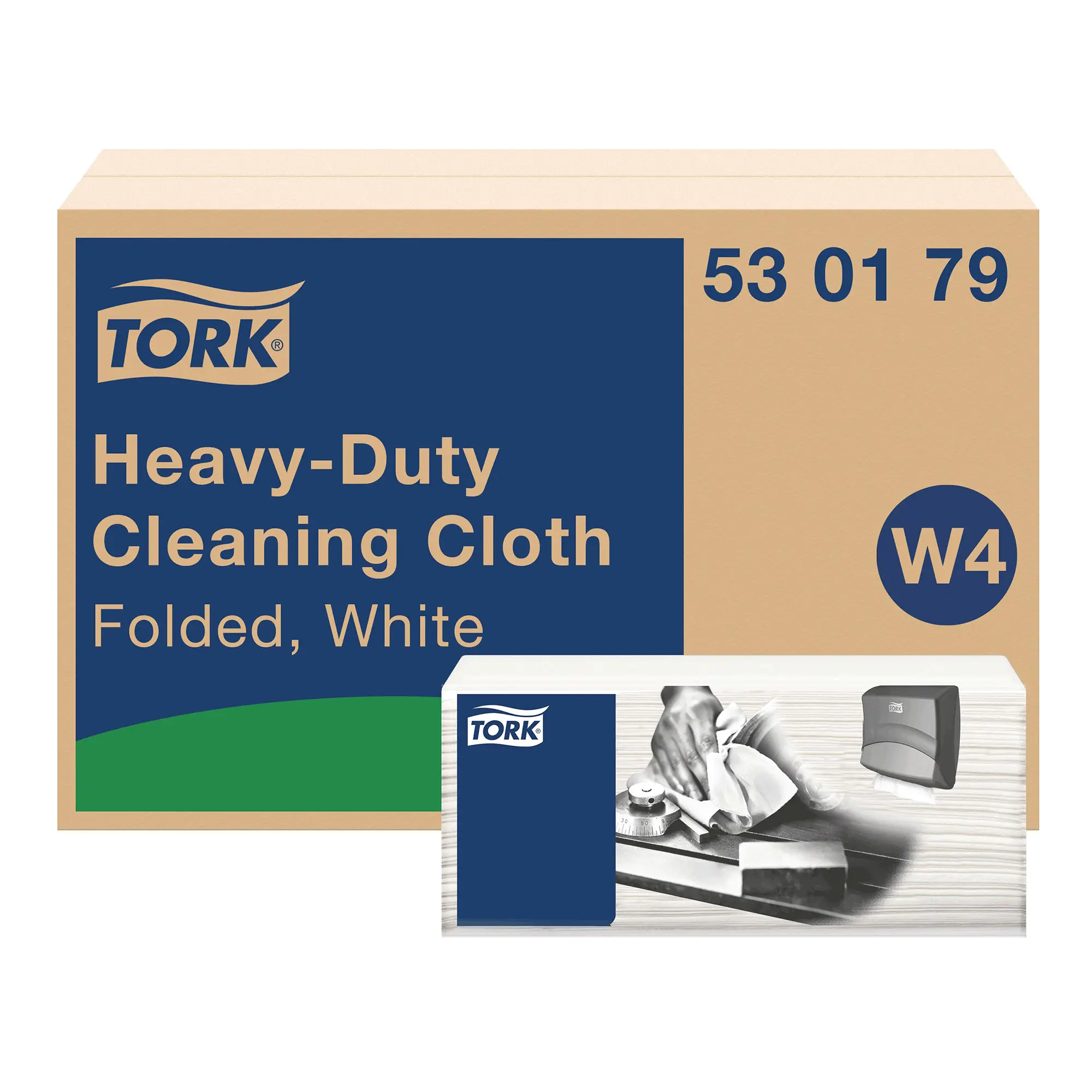 Tork 530179 Premium extra starke Reinigungstücher W4 weiß, 1-lagig, 35,5 x 41,5 cm, 420 Tücher