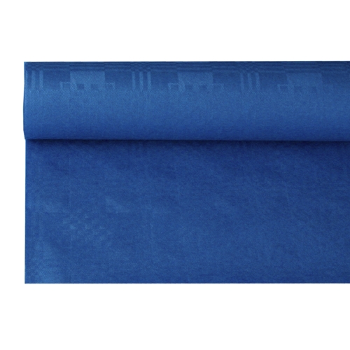 PAPSTAR Papiertischtuch mit Damastprägung 8 m x 1,2 m dunkelblau