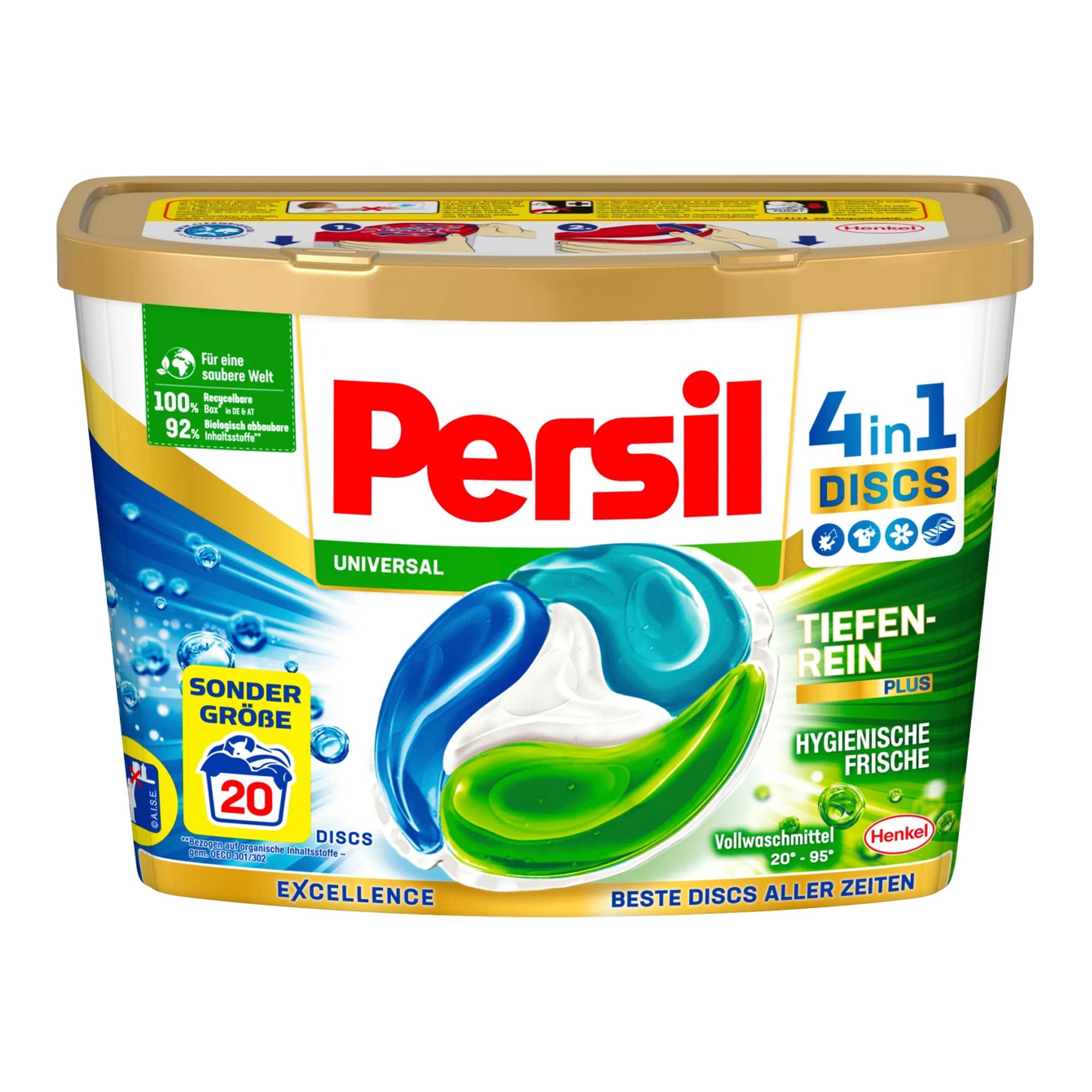 Persil 4in1 Discs Universal Excellence Vollwaschmittel, 20 Wl