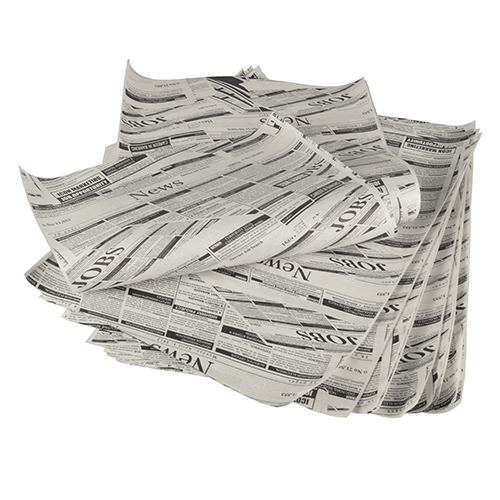 PAPSTAR Einschlagpapiere, Pergament-Ersatz 35 cm x 25 cm "Newsprint" fettdicht (1 kg)