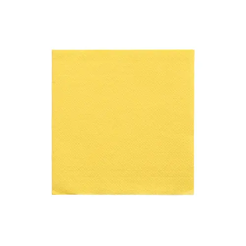 PAPSTAR 20 Servietten "DAILY Collection" 1/4-Falz 24 cm x 24 cm gelb