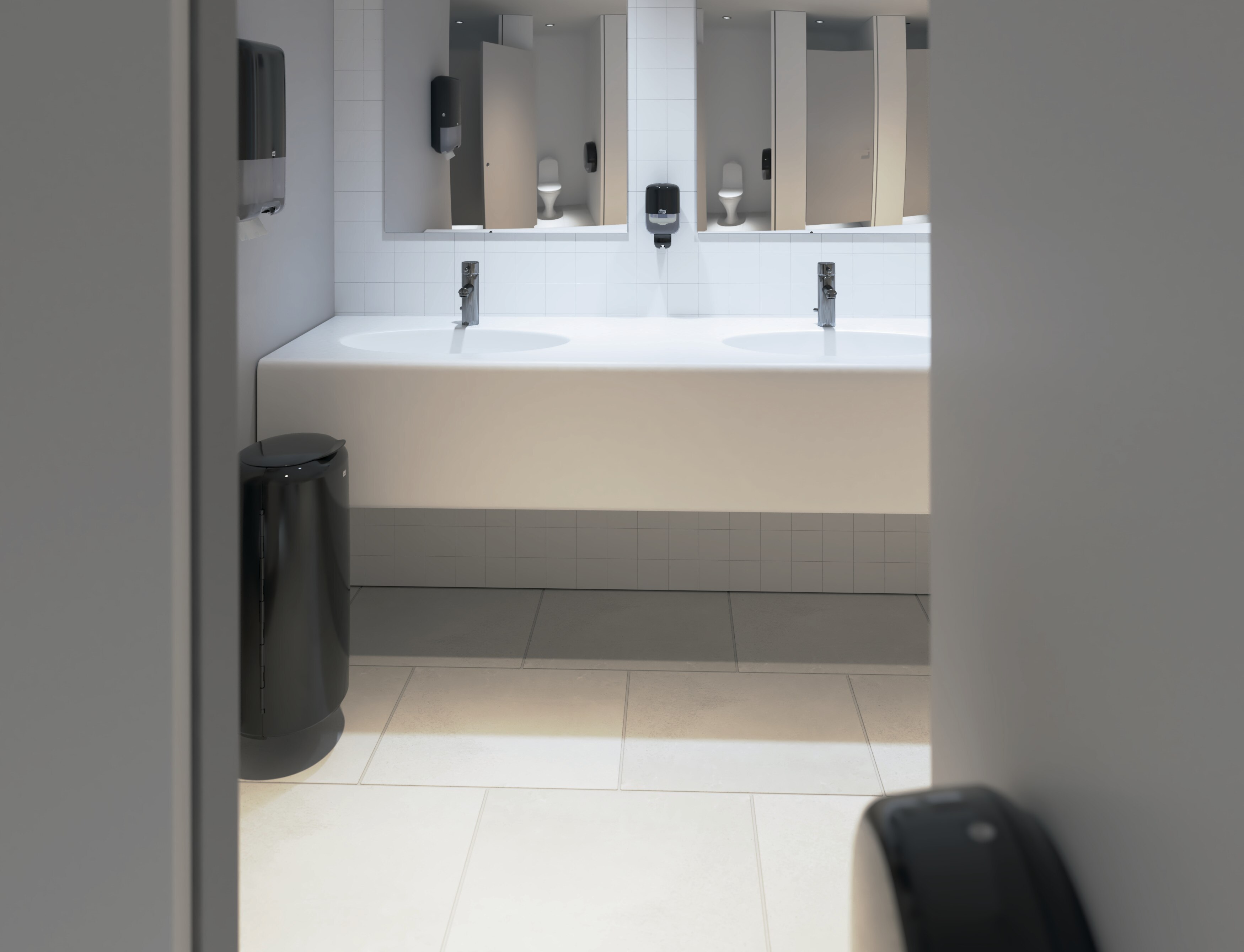 Tork B5 Spender für Hygienebeutel Schwarz Tork B5 Spender für Hygienebeutel Schwarz