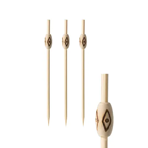 PAPSTAR Fingerfood - Picker "pure" 12 cm "Mali" aus Bambus, dekorative Fingerfood-Spieße für Buffet, Catering und Party, Art.-Nr. 84680
