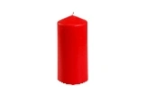Rote Stumpenkerze, zylindrische Kerze für Tischdekoration, Adventskranz und stimmungsvolle Beleuchtung