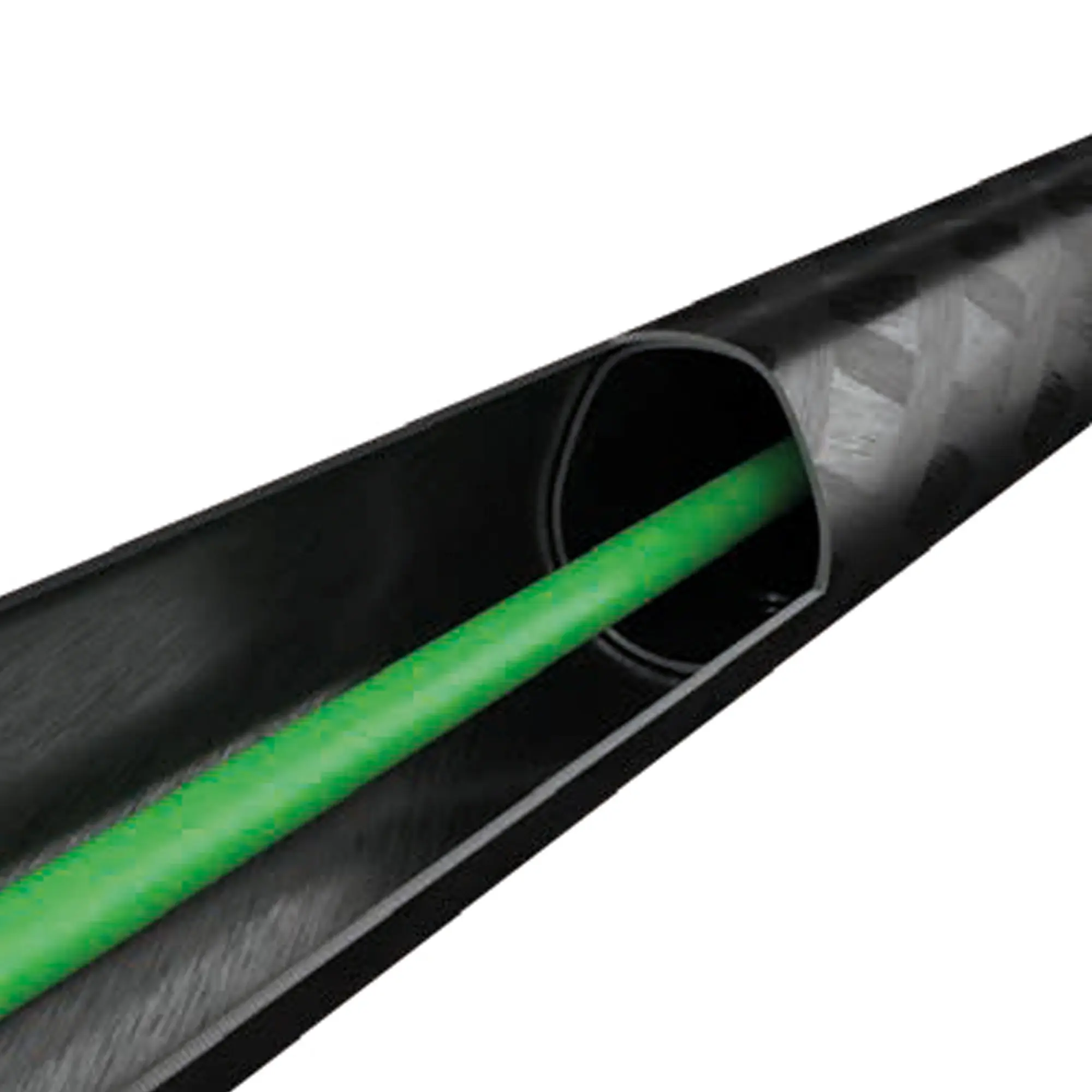 Unger nLITE Carbon 24k Reinwasser-Teleskopstange aus Premium-Karbon mit innenliegendem grünen Wasserschlauch für das Unger HydroPower Ultra Reinwasser-System, Hersteller Unger