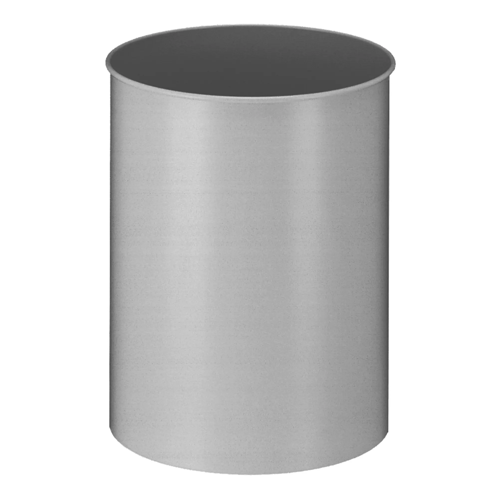 V-Part Runder Papierkorb Metall 30 Liter Aluminium 31007394_1