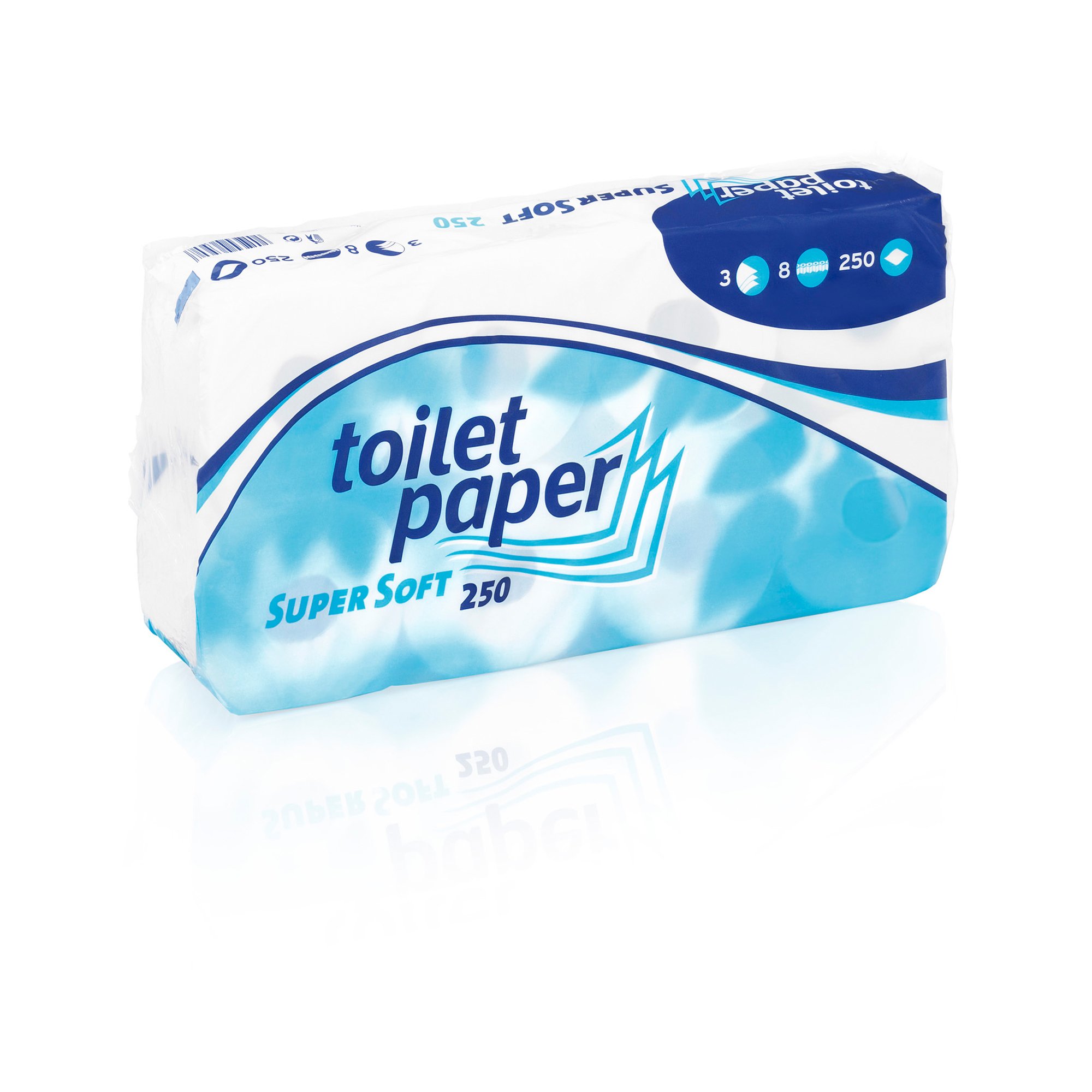 Wepa Toilettenpapier 3-lagig 250 Blatt Super-Soft 72 Rollen 035200_1