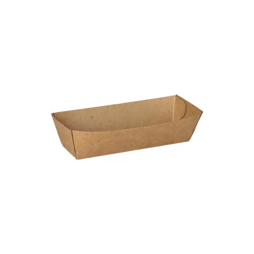 PAPSTAR Snacktrays Pappe "pure" 3 x 3,3 x 10,5 cm braun, FSC-zertifizierte Snackschale aus nachhaltiger Pappe für Dips und kleine Snacks