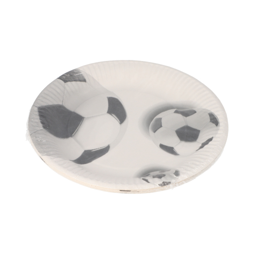 PAPSTAR Teller, Pappe rund Ø 23 cm "Soccer", 20 x 10 Stück