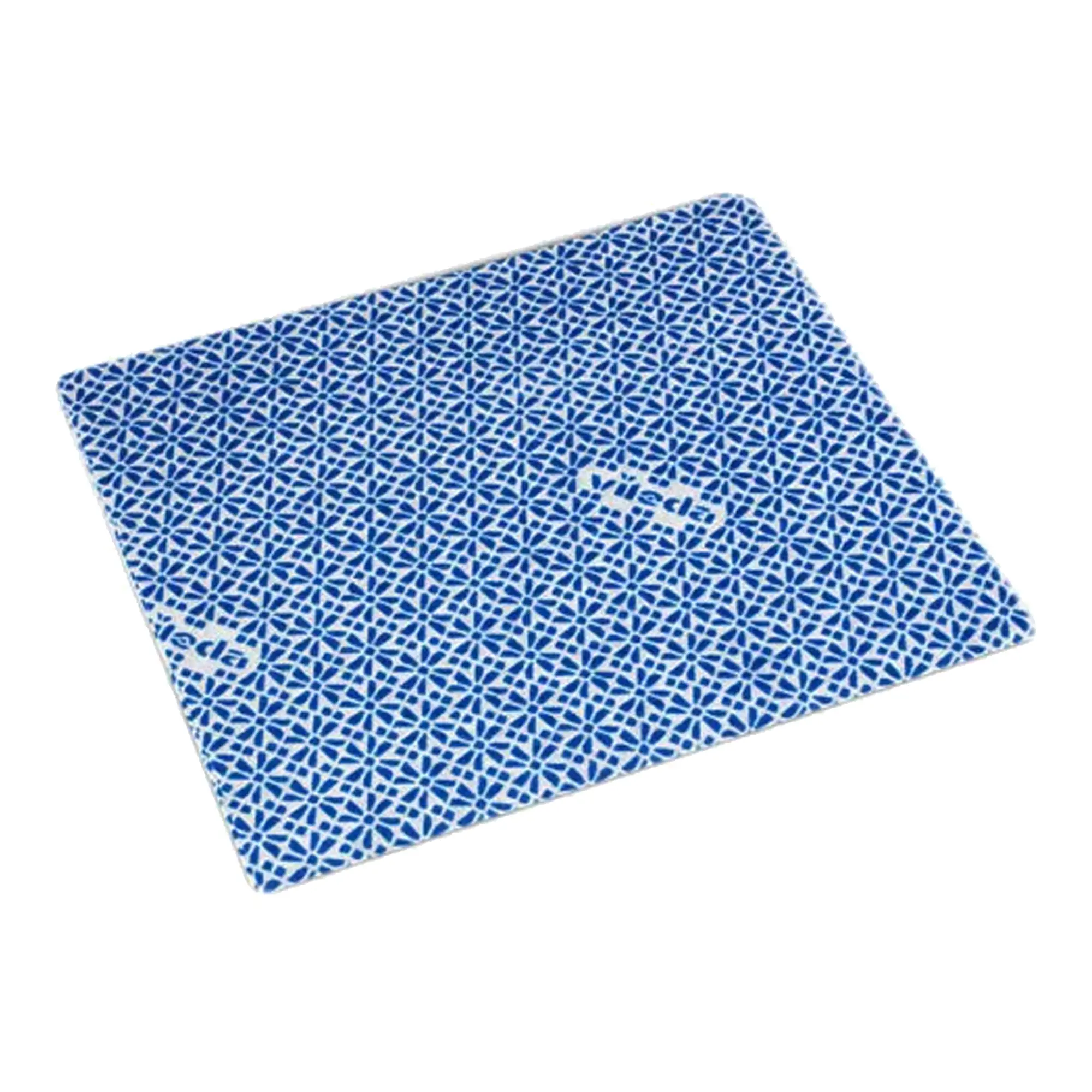 Vileda Wischtuch Wischprofi WiPro 36 x 42 cm, 1 Stück, blau-weißes Wischtuch mit Noppenprofil für gründliche, hygienische Reinigung, antibakterielle Fasermischung, Hersteller Vileda