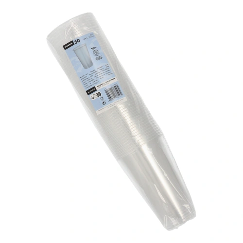 Starpak Mehrweg-Trinkbecher 0,5 l Ø 9,5 cm, 14,8 cm transparent, 24 x 50 Stück