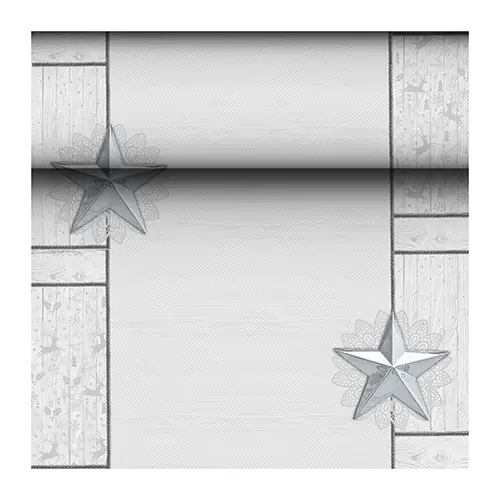 Airlaid Hantessa Tischläufer 24 m x 40 cm, perforiert, schwarz