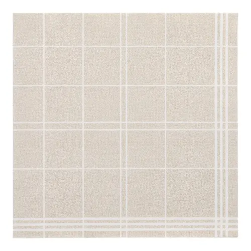 PAPSTAR Servietten "ROYAL Collection" 1/4-Falz 40 x 40 cm sand Kitchen Craft aus stoffähnlichem Premium-Tissue mit klassischem Karo-Muster, FSC-zertifiziert, 8 x 20 Stück, Artikel 37282