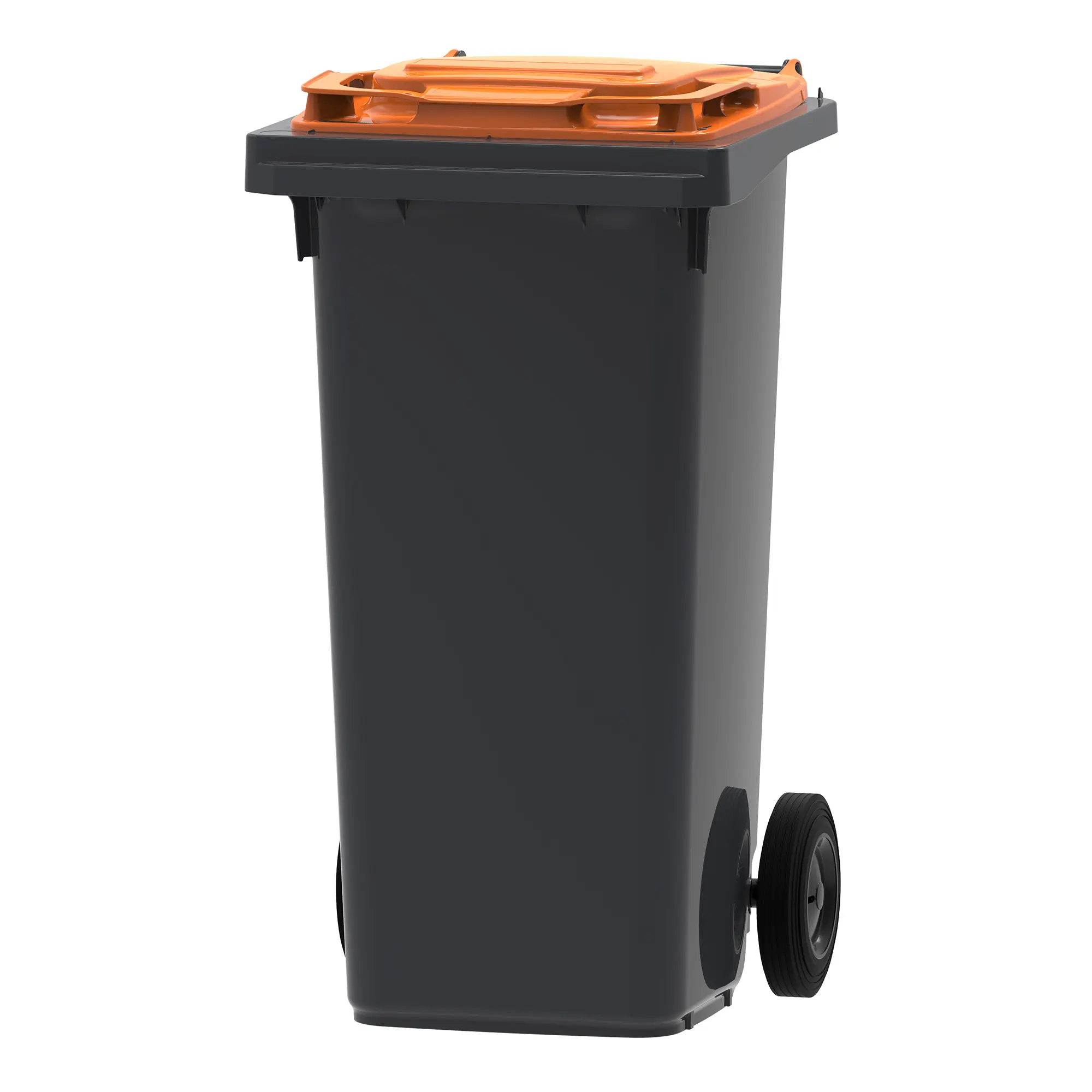 Sarima Mini Container 120 Liter Klappdeckel zweifarbig grau/orange 31718238_1