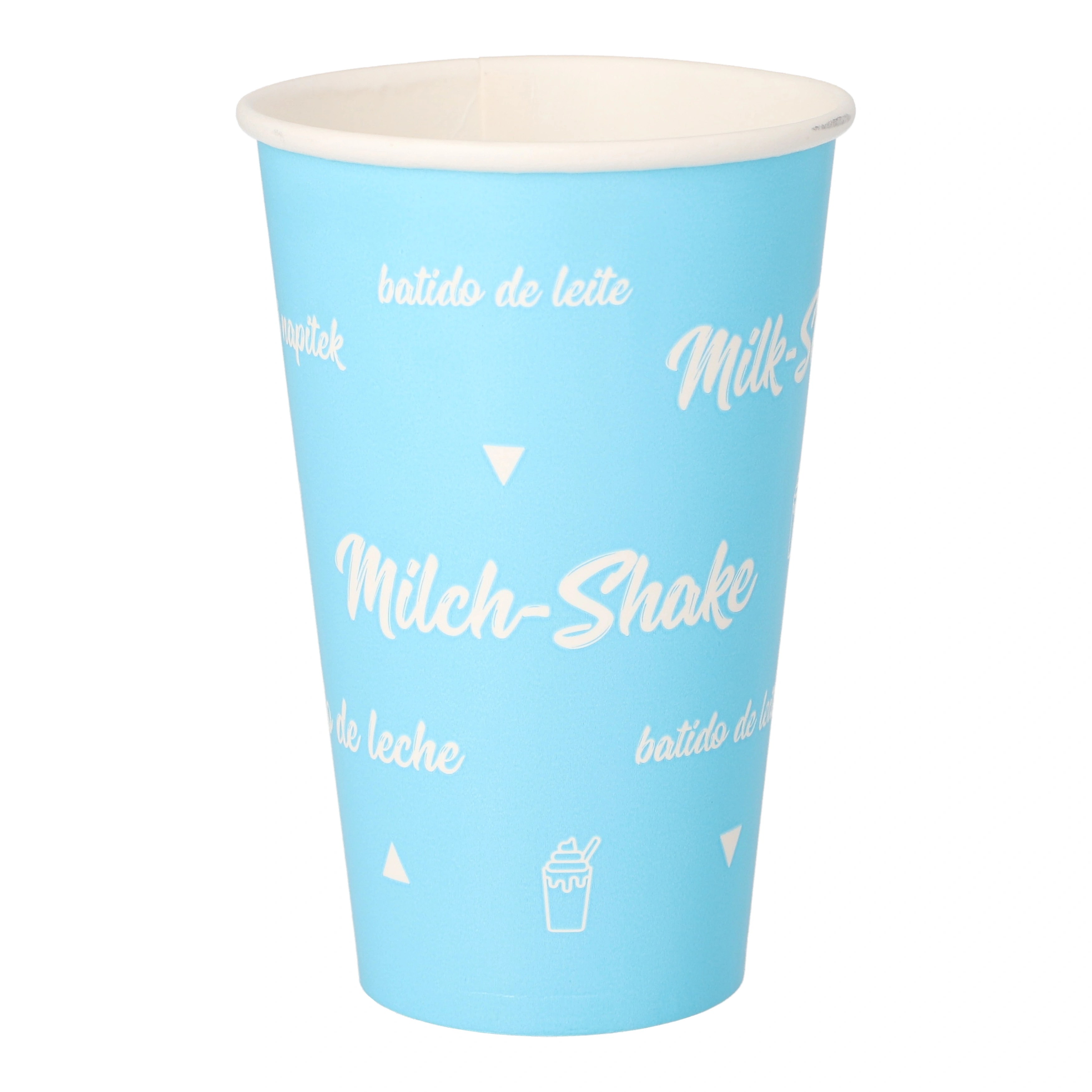 Starpak Shake-Becher, Pappe 0,3 l Ø 8 cm, blau "Milk-Shake", 20 x 50 Stück