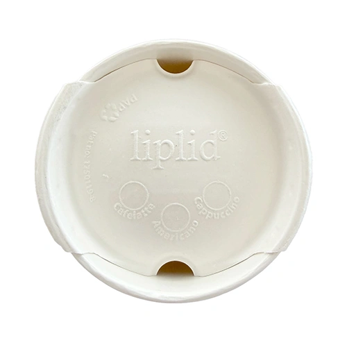 PAPSTAR Deckel für Trinkbecher Zuckerrohr Ø 8 cm weiß "liplid", 20 x 50 Stück